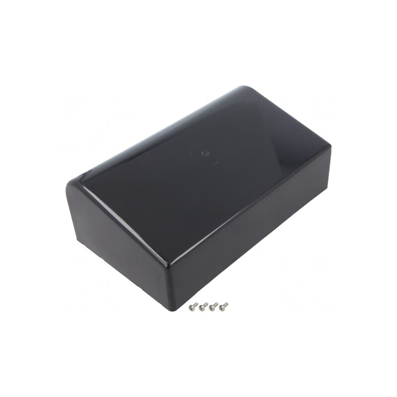 Carcasă desktop ABS neagră 1595EBK 215x130x75mm | Electronic-mag.ro | Componente Electronice