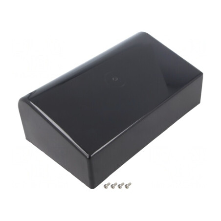 Carcasă desktop ABS neagră 1595EBK 215x130x75mm | Electronic-mag.ro | Componente Electronice