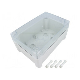 Carcasă Universală Policarbonat TEMPO 122x187x90mm | Electronic-mag.ro | Componente Electronice