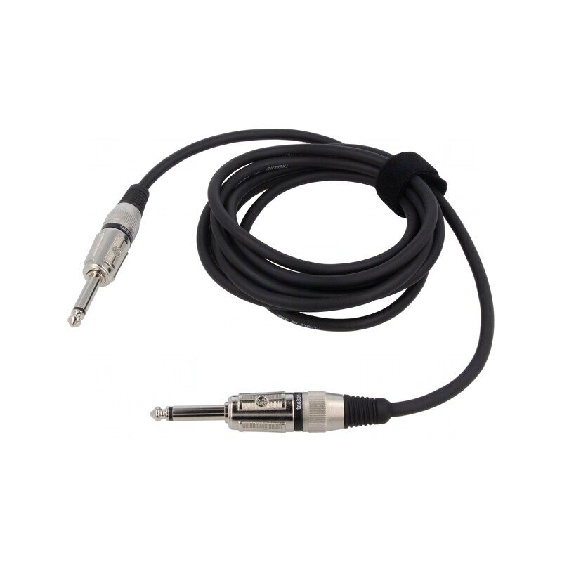 Cablu Audio Jack 6,3mm 3m Negru | Electronic-mag.ro | Componente Electronice