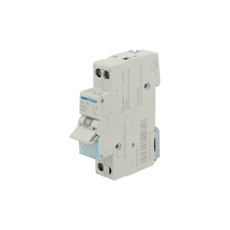 Întrerupător cu manetă 1P 230VAC 16A IP20 | Electronic-mag.ro | Componente Electronice