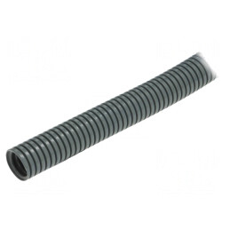 Tub de protecție poliamidă 23mm gri 50m PMAFLEX | Electronic-mag.ro | Componente Electronice