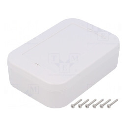 Carcasă Universală 90x130x40mm Gri Deschis | Electronic-mag.ro | Componente Electronice
