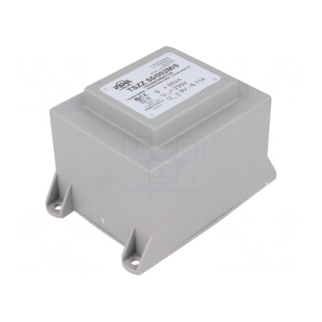 Transformator încapsulat 55VA 230VAC 9V 6,1A PCB | Electronic-mag.ro | Componente Electronice
