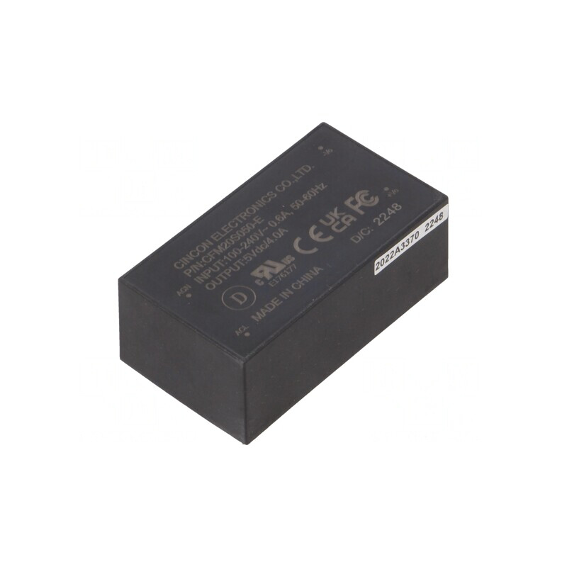 Convertor AC/DC 20W 5VDC CFM20S050-E | Electronic-mag.ro | Componente Electronice Convertor AC/DC 20W 5VDC CFM20S050-E | Electronic-mag.ro | Componente Electronice