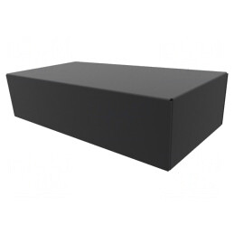 Bază Carcasă Oțel Negru 102x203x51mm | Electronic-mag.ro | Componente Electronice