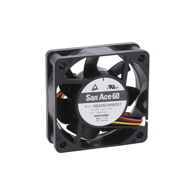 Ventilator DC axial 24V 60x60x20mm 31.2m3/h 29dBA cu bilă | Electronic-mag.ro | Componente Electronice