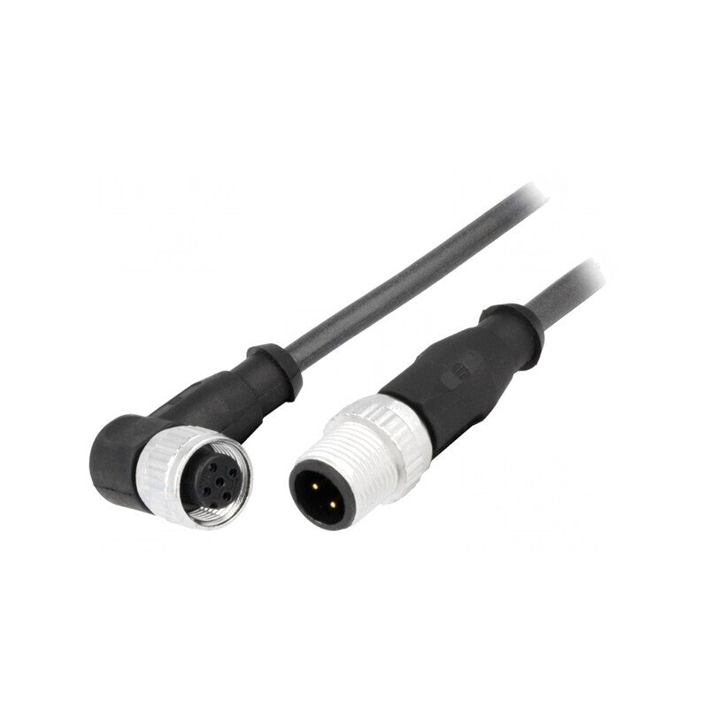 Cablu senzori automatizări M12-M12 1m | Electronic-mag.ro | Componente Electronice