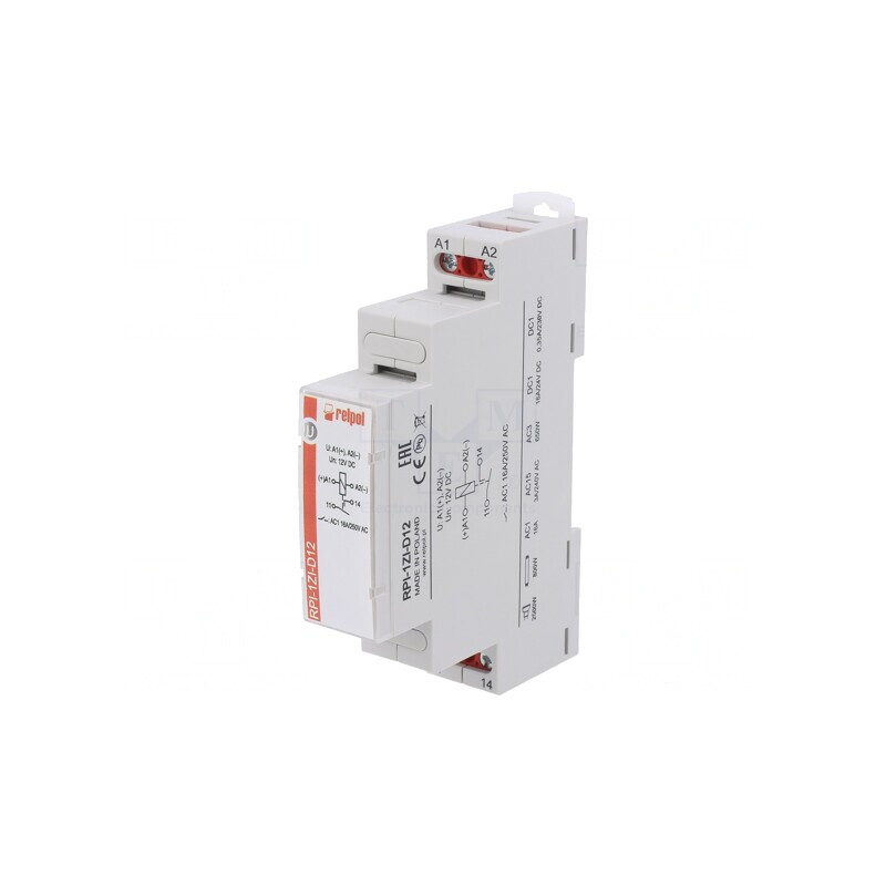 Releu monostabil SPST-NO 16A 300VAC RPI-1ZI-D12 | Electronic-mag.ro | Componente Electronice