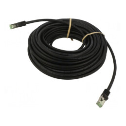 Patch Cord S/FTP Cat 8.1 Negru 10m LSZH | Electronic-mag.ro | Componente Electronice
