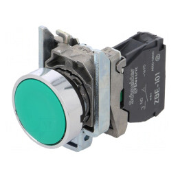 Comutator 22mm Verde 1 NO | Electronic-mag.ro | Componente Electronice