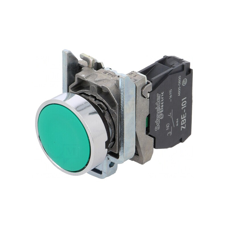 Comutator 22mm Verde 1 NO | Electronic-mag.ro | Componente Electronice
