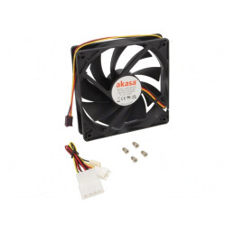 Ventilator DC Axial 12V 120x120x25mm Negru | Electronic-mag.ro | Componente Electronice