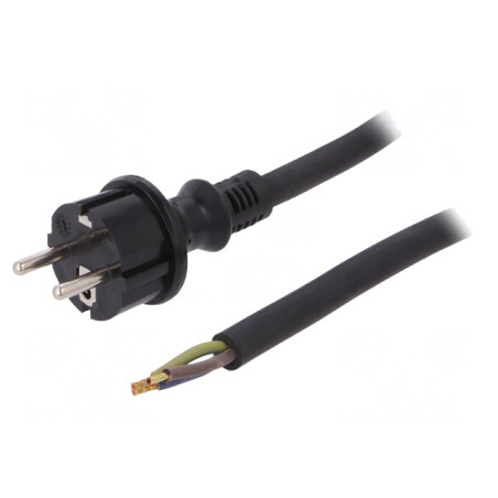 Cablu SCHUKO 4,5m Negru | Electronic-mag.ro | Componente Electronice