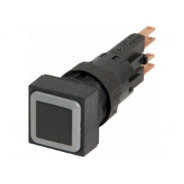 Comutator apăsare 16mm negru 2 poziții stabilizate | Electronic-mag.ro | Componente Electronice