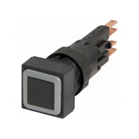 Comutator apăsare 16mm negru 2 poziții stabilizate | Electronic-mag.ro | Componente Electronice