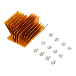 Radiator cu aripioare BGA aurie 58x37mm | Electronic-mag.ro | Componente Electronice
