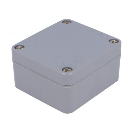 Carcasă Universală Poliamidă Gri IP65 58x64x34mm | Electronic-mag.ro | Componente Electronice