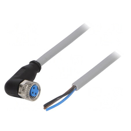 Cablu de conectare M8 3 pini 5m IP67 | Electronic-mag.ro | Componente Electronice
