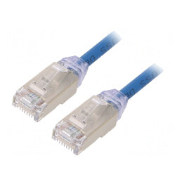 Patch Cord F/UTP TX6A-28 3m Albastru 28AWG LSZH | Electronic-mag.ro | Componente Electronice