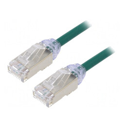 Patch cord F/UTP verde 3m 28AWG LSZH | Electronic-mag.ro | Componente Electronice