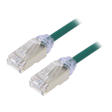Patch cord F/UTP verde 3m 28AWG LSZH | Electronic-mag.ro | Componente Electronice