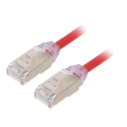 Patch Cord F/UTP 6a LSZH Roșu 3m