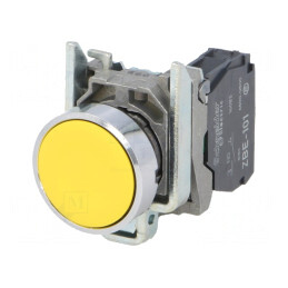Comutator Apăsare 22mm 1 NO Galben XB4BA51 | Electronic-mag.ro | Componente Electronice