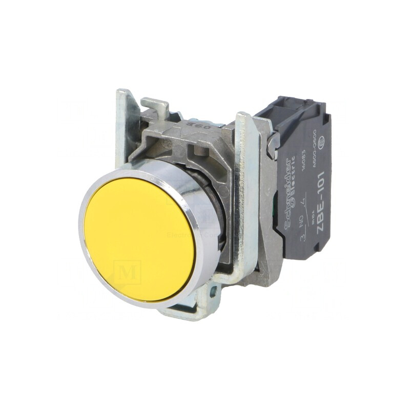 Comutator Apăsare 22mm 1 NO Galben XB4BA51 | Electronic-mag.ro | Componente Electronice
