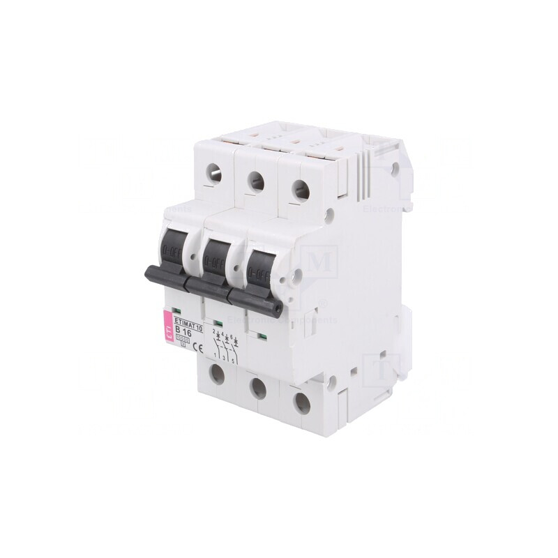 Întrerupător de Supracurent 16A 3P 10kA 230/400V | Electronic-mag.ro | Componente Electronice