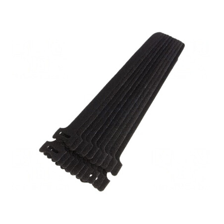 Brățară cu arici 310mm x 16mm negru poliamidă polipropilenă | Electronic-mag.ro | Componente Electronice