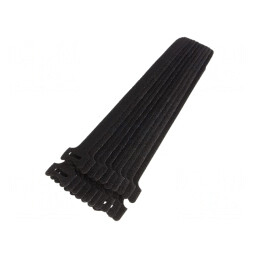 Brățară cu arici 310mm x 16mm negru poliamidă polipropilenă | Electronic-mag.ro | Componente Electronice