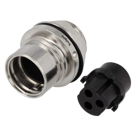 Conector Circular Soclu Mamă 3 PIN 16A Alamă | Electronic-mag.ro | Componente Electronice