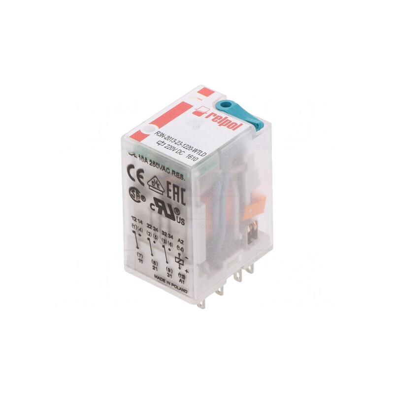 Releu Electromagnetic 3PDT 220VDC 20A | Electronic-mag.ro | Componente Electronice