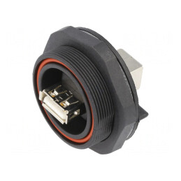 Conector USB A Soclu 4 PIN Rotire USB Buccaneer IP68 | Electronic-mag.ro | Componente Electronice