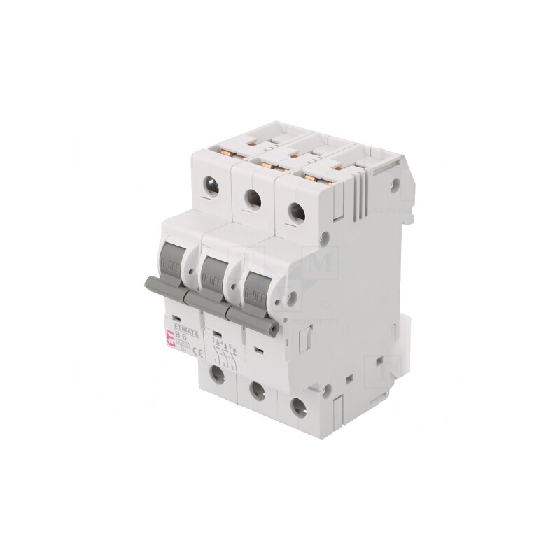 Întrerupător de Supracurent 6A 3P 230/400V 6kA | Electronic-mag.ro | Componente Electronice