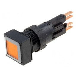 Comutator Acționat Prin Apăsare 16mm Galben | Electronic-mag.ro | Componente Electronice