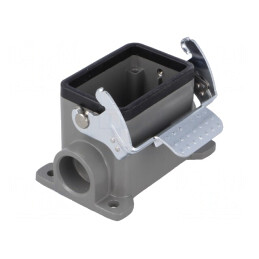 Carcasă pentru conectori HDC 6B cu clichet metal | Electronic-mag.ro | Componente Electronice