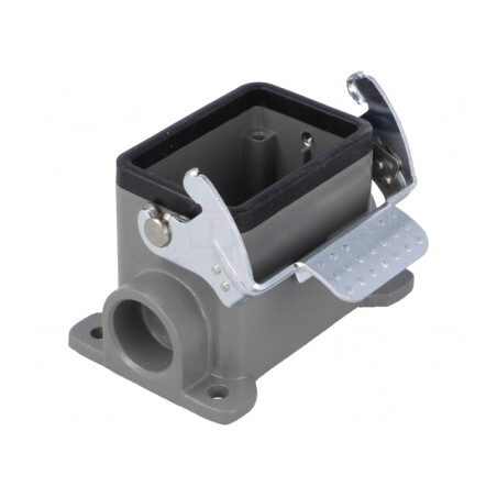 Carcasă pentru conectori HDC 6B cu clichet metal | Electronic-mag.ro | Componente Electronice