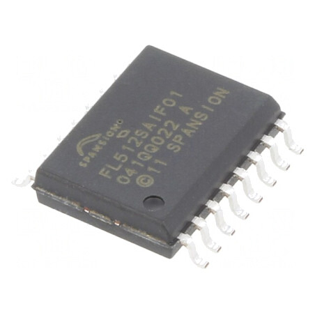 Memorie FLASH 512Mb SPI 133MHz 2.7-3.6V SO16 S25FL512SAGMFI011 | Electronic-mag.ro | Componente Electronice