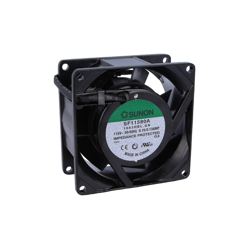 Ventilator AC Axial 115V 80x80x38mm 52m³/h 36.5dBA | Electronic-mag.ro | Componente Electronice