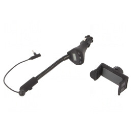 Transmițător FM Jack 3.5mm cu USB 5V/3.1A Negru | Electronic-mag.ro | Componente Electronice
