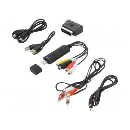 Adaptor Audio/Video DIN mini 4pin la RCA și USB A UVG-002 | Electronic-mag.ro | Componente Electronice