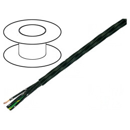 Cablu HELUFLON FEP-6Y 4x1.5mm2 Negru 600V | Electronic-mag.ro | Componente Electronice
