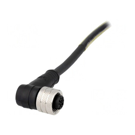 Mufă M12 4P mamă 5m IP67 250V | Electronic-mag.ro | Componente Electronice