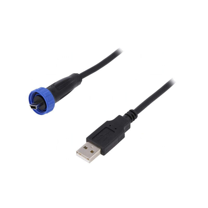 Cablu Adaptor USB A la USB B Mini Etanș IP68 3m | Electronic-mag.ro | Componente Electronice