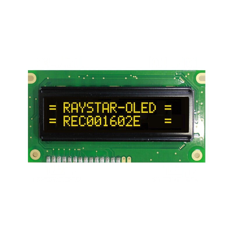 Afișaj OLED Alfanumeric 16x2 Galben | Electronic-mag.ro | Componente Electronice