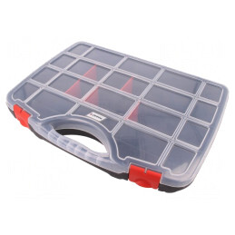 Container cu Partiții din Polipropilenă Neagră 7L | Electronic-mag.ro | Componente Electronice