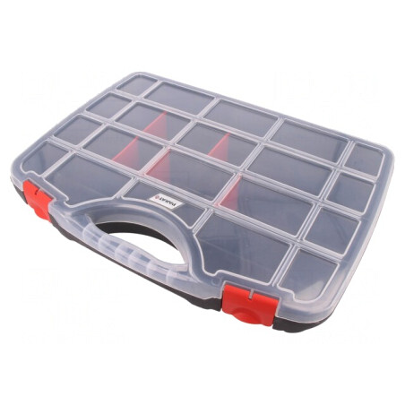 Container cu Partiții din Polipropilenă Neagră 7L | Electronic-mag.ro | Componente Electronice