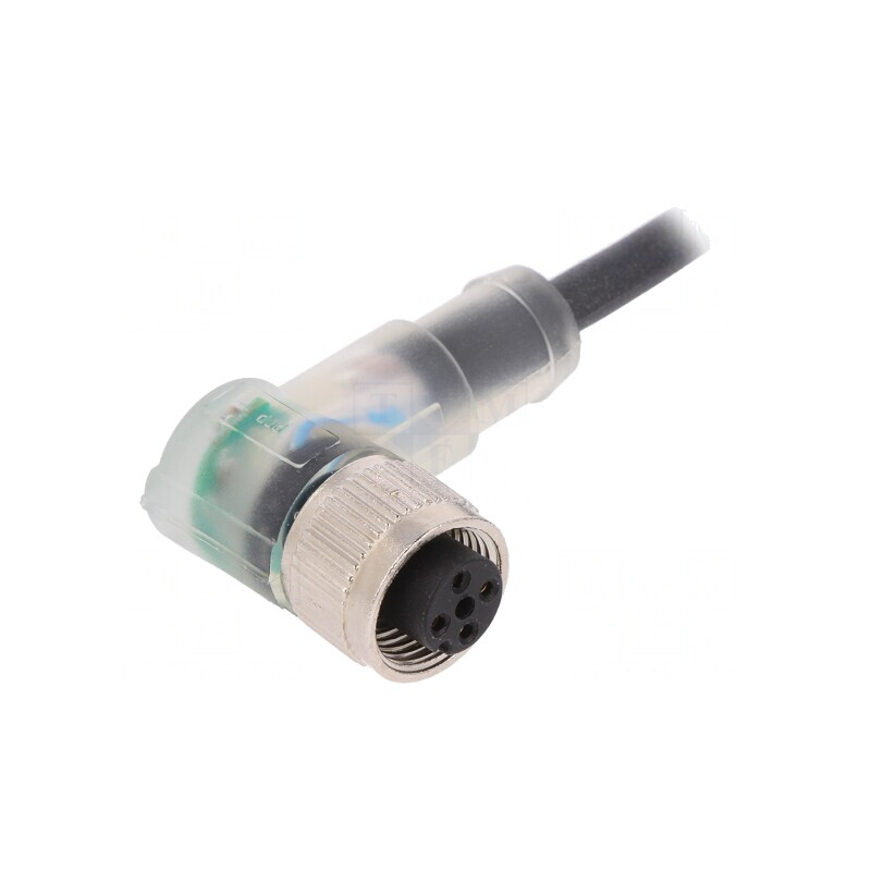 Cablu de conectare M12 4 pini 2m 24VAC 4A | Electronic-mag.ro | Componente Electronice